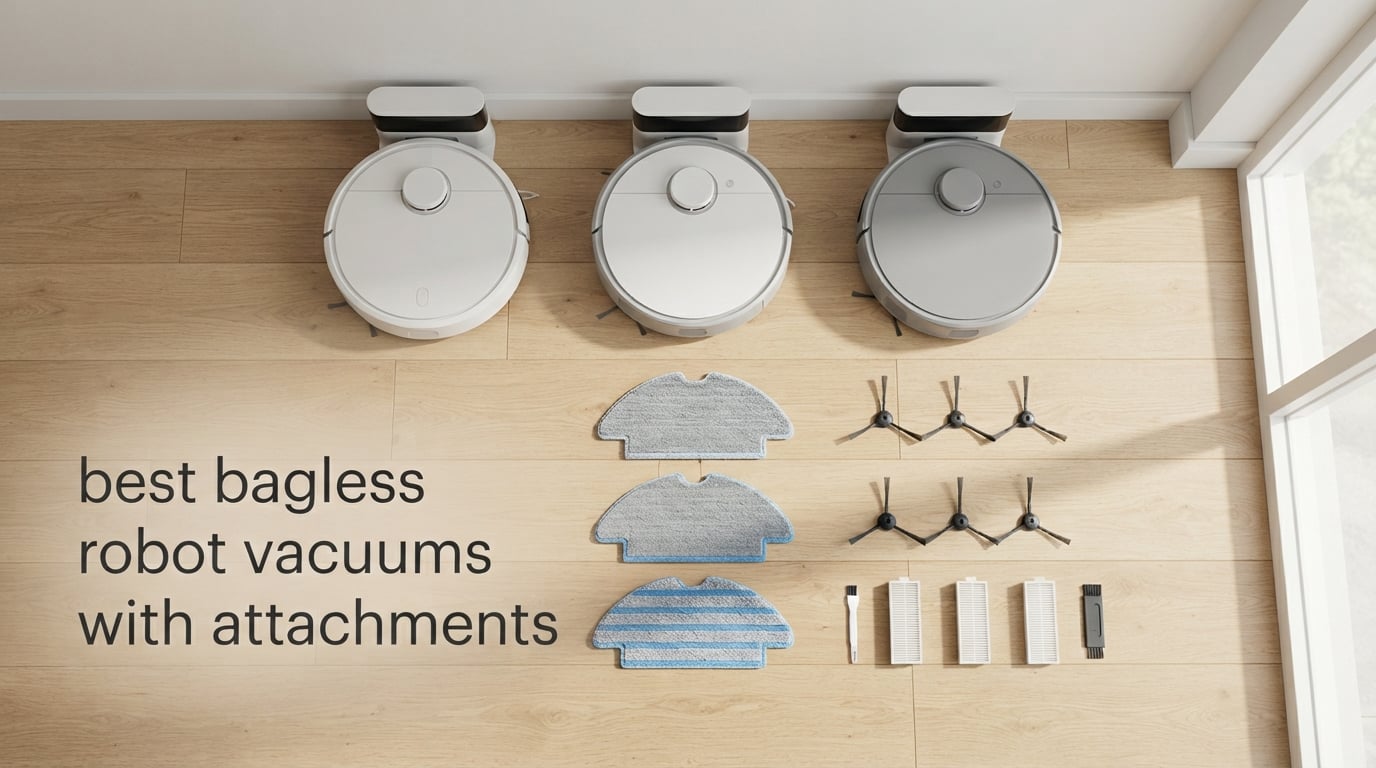best bagless robot vacuums with attachments