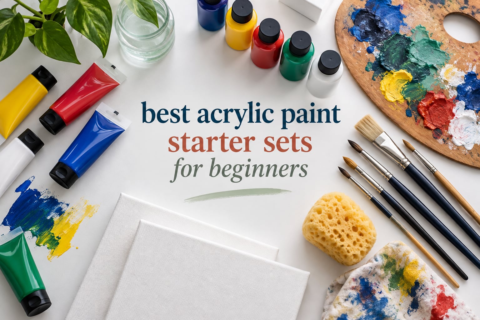 best acrylic paint starter sets for beginners