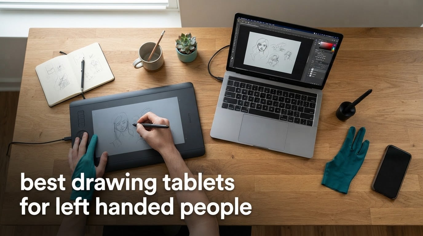 best drawing tablets for left handed people