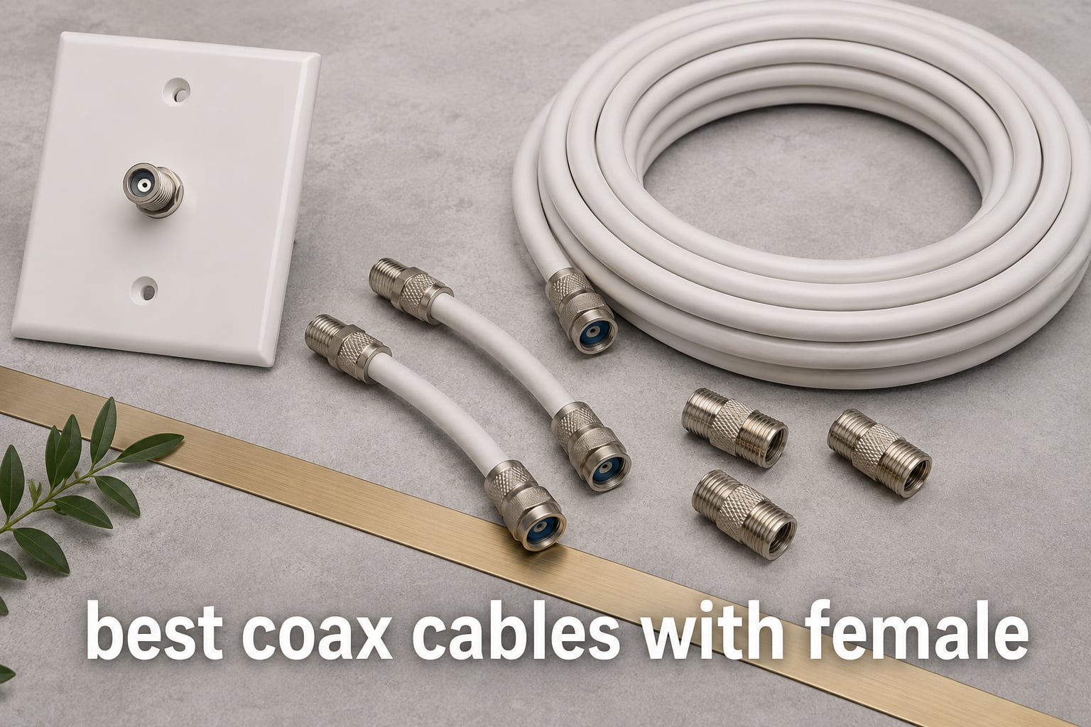 best coax cables with female