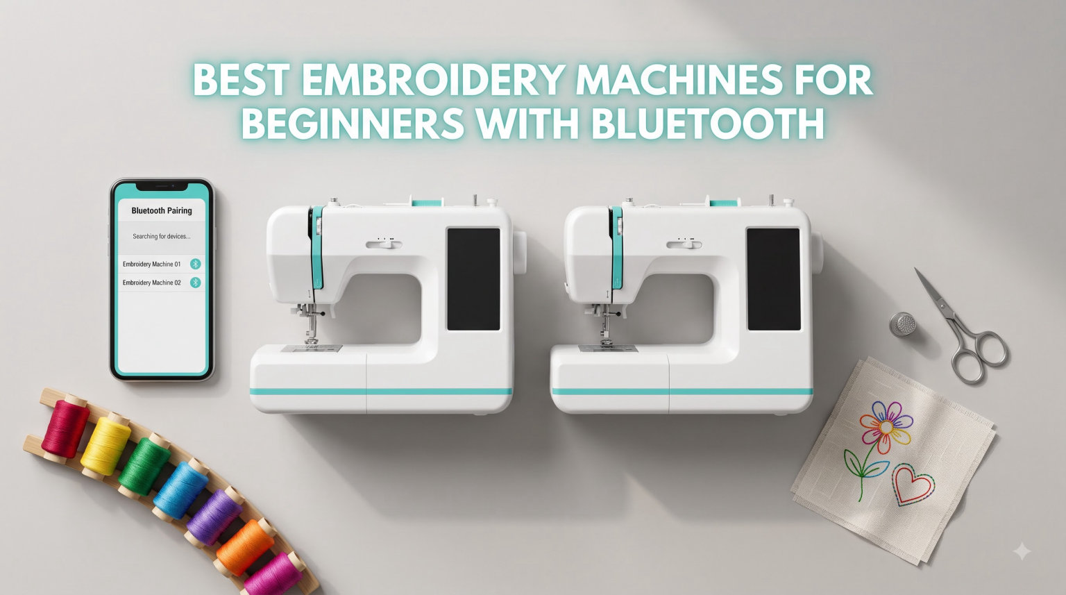 best embroidery machines for beginners with bluetooth