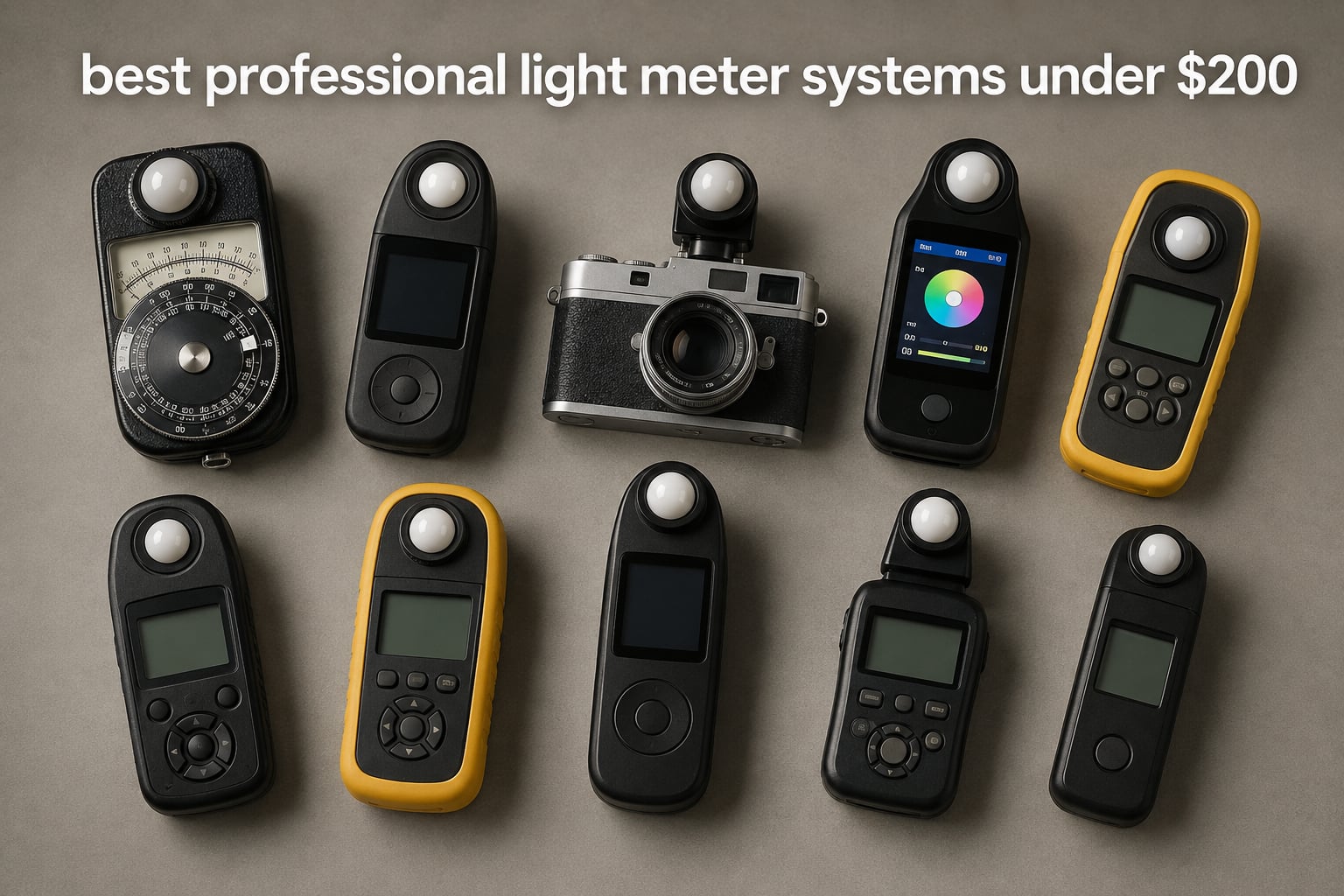 best professional light meter systems under $200