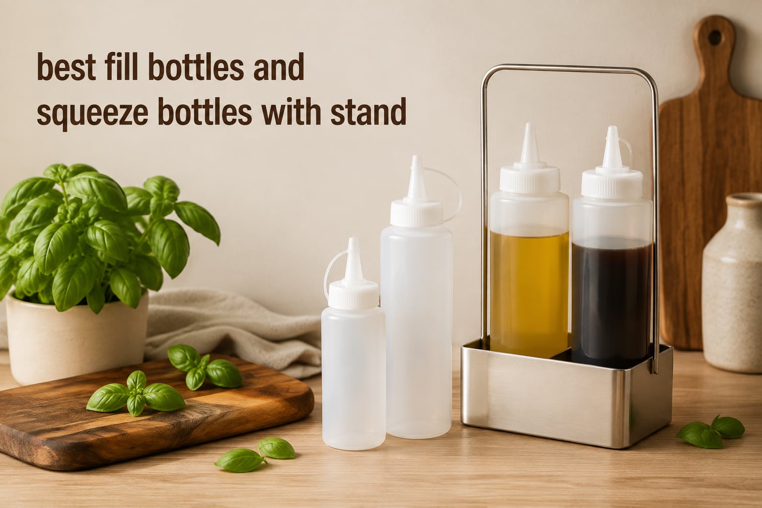 best fill bottles and squeeze bottles with stand
