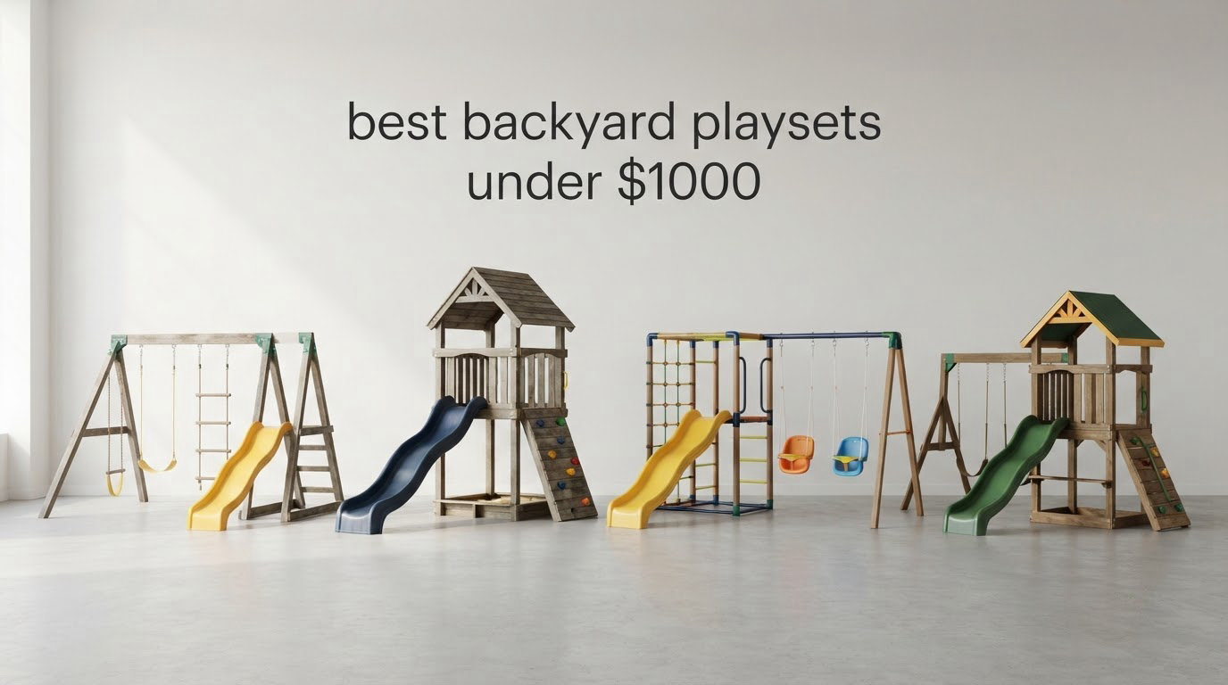 best backyard playsets under $1000