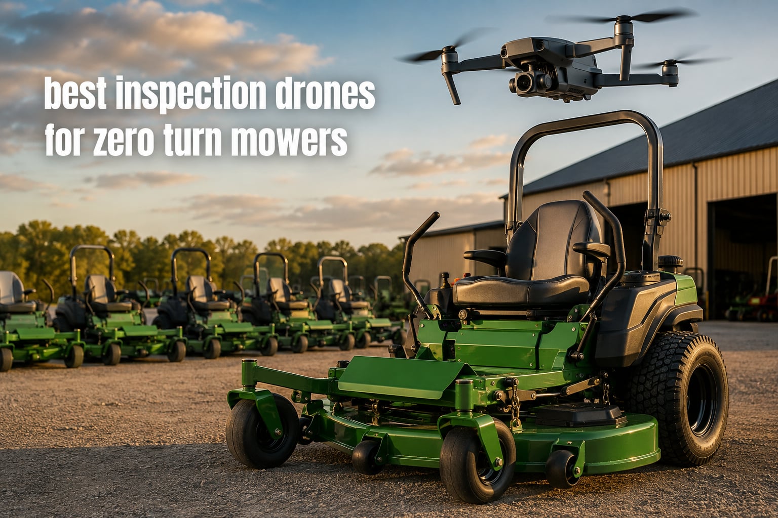 best inspection drones for zero turn mowers