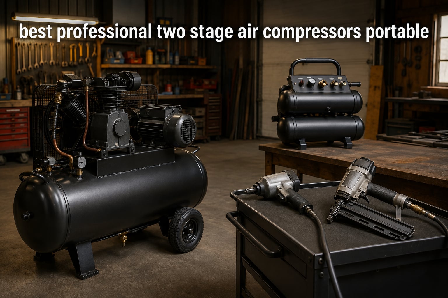 best professional two stage air compressors portable