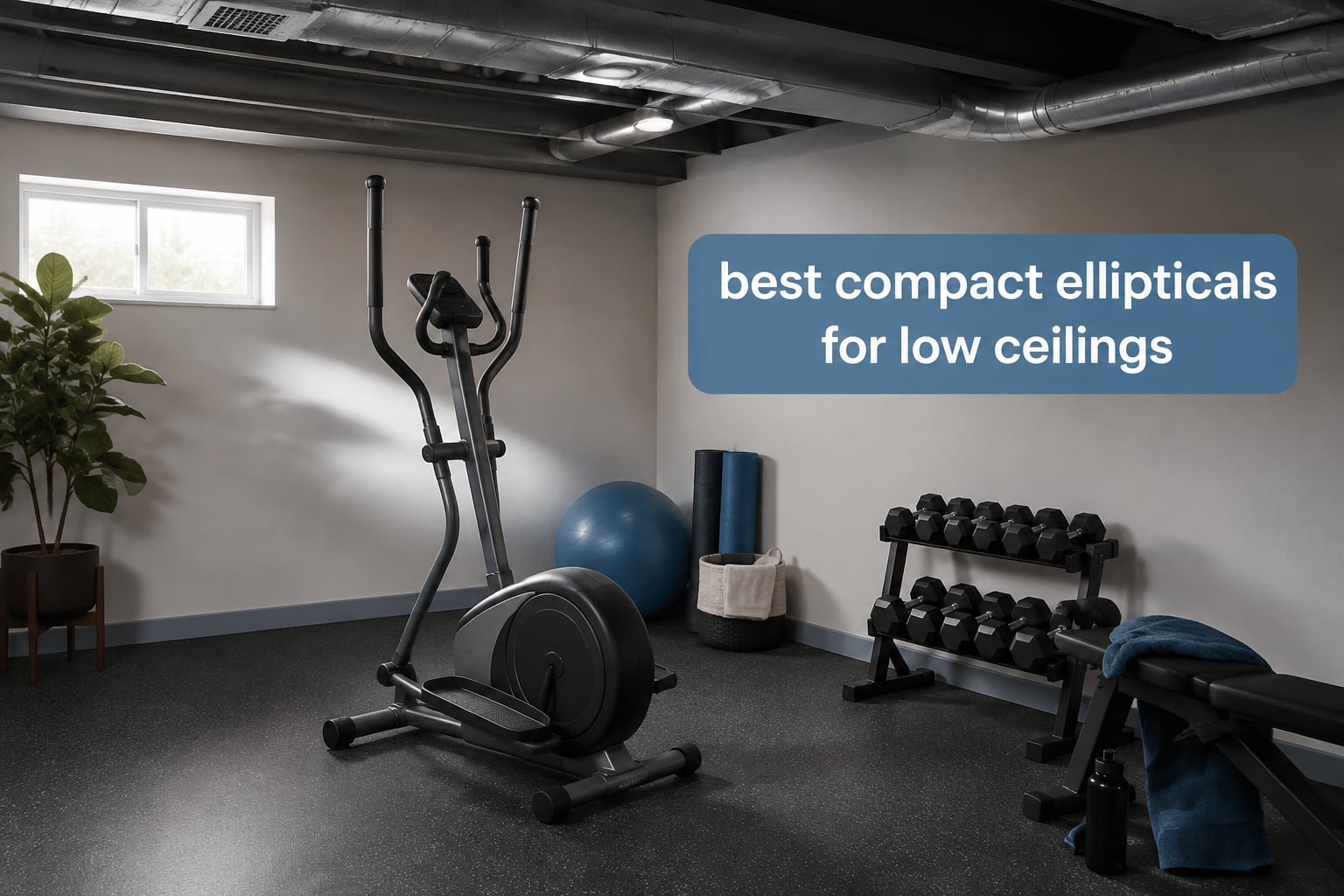 best compact ellipticals for low ceilings