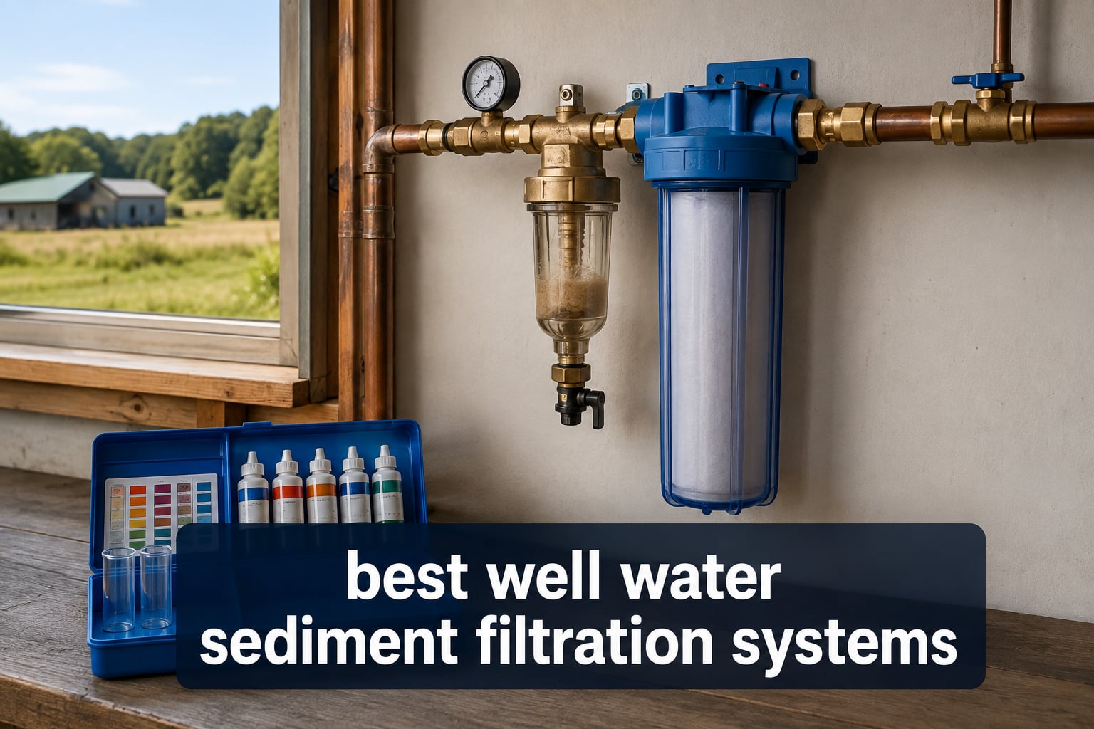 best well water sediment filtration systems