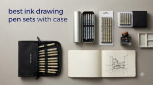 best ink drawing pen sets with case