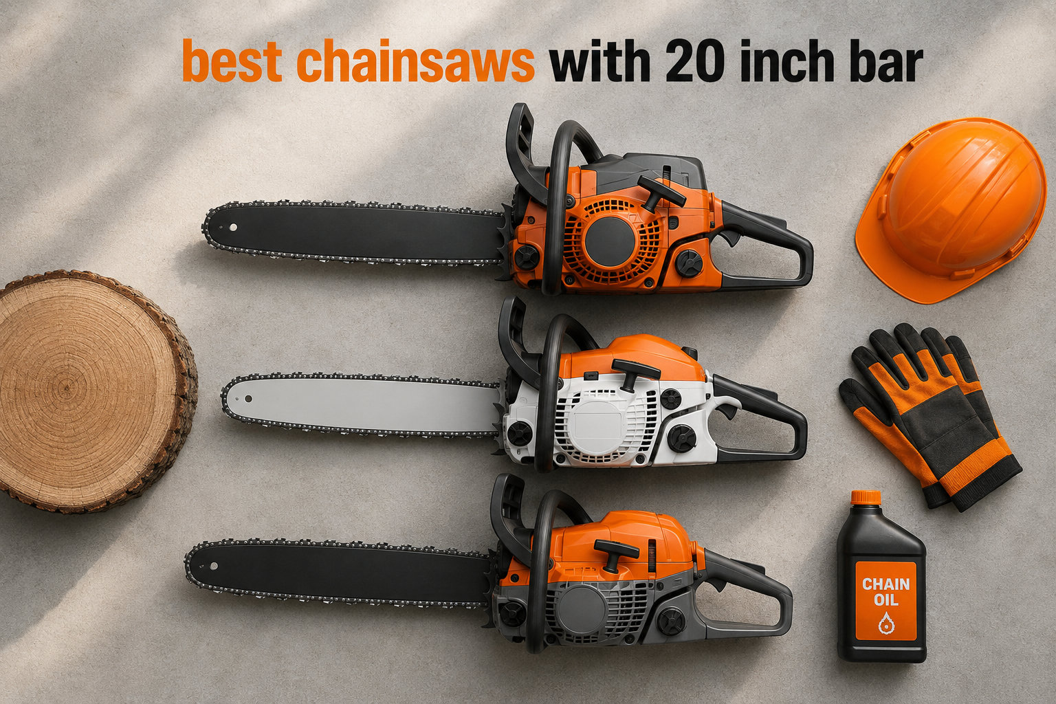 best chainsaws with 20 inch bar