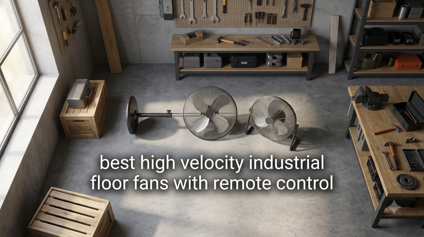 best high velocity industrial floor fans with remote control