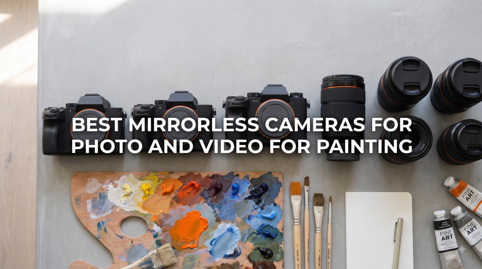 best mirrorless cameras for photo and video for painting