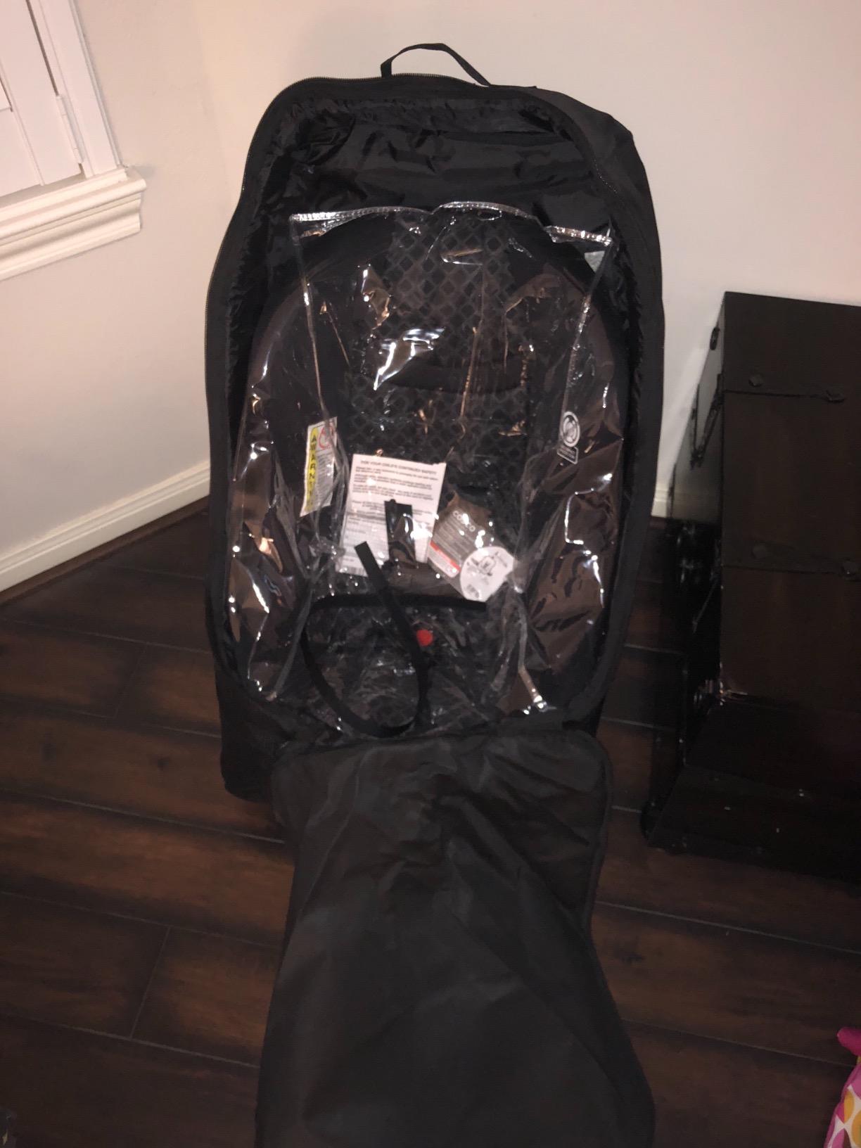 J.L. Childress Padded Backpack Car Seat Travel Bag - Deluxe, Black customer photo 2
