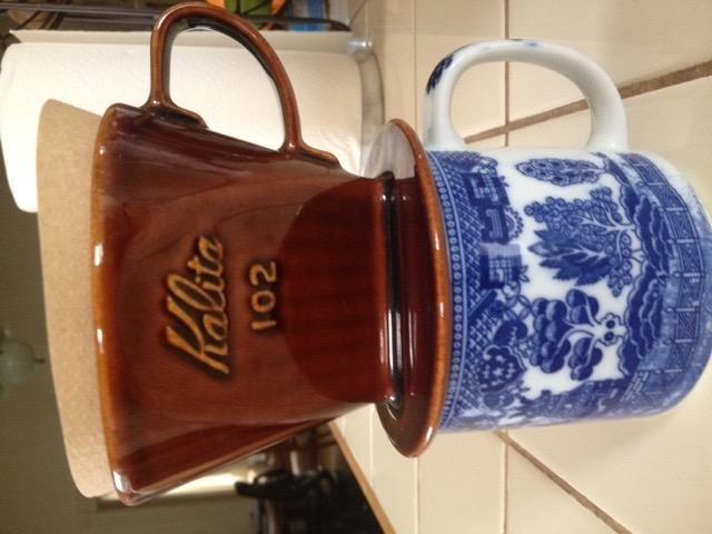 Kalita - 2001 Kalita 102 Ceramic Dripper Coffee Dipper, white customer photo 2