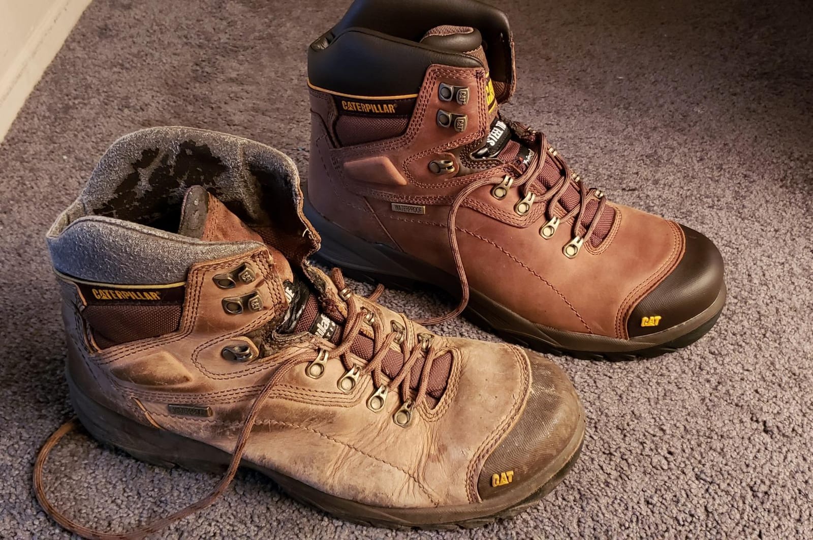 CAT Men's Diagnostic Waterproof Steel-Toe Work Boot customer photo 1