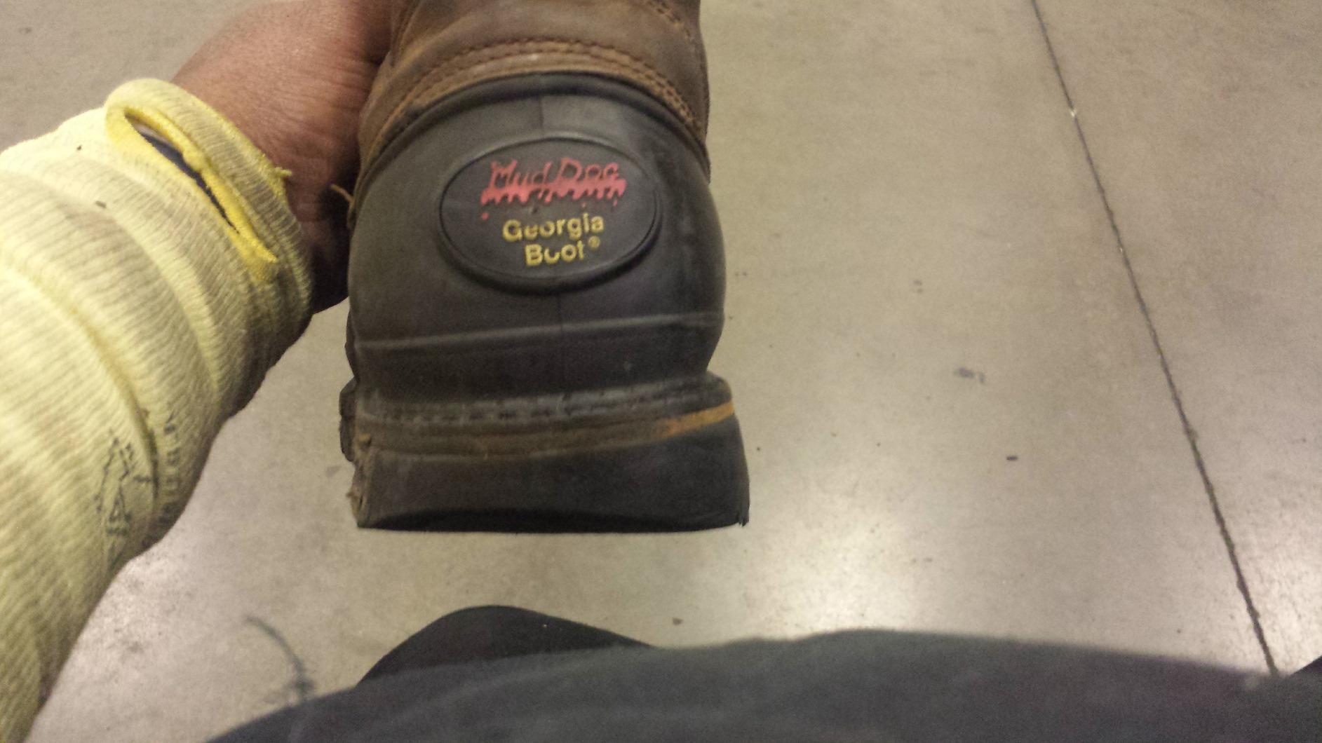 Georgia Boot Men's Muddog Steel Toe Waterproof Wellington Boots customer photo 2