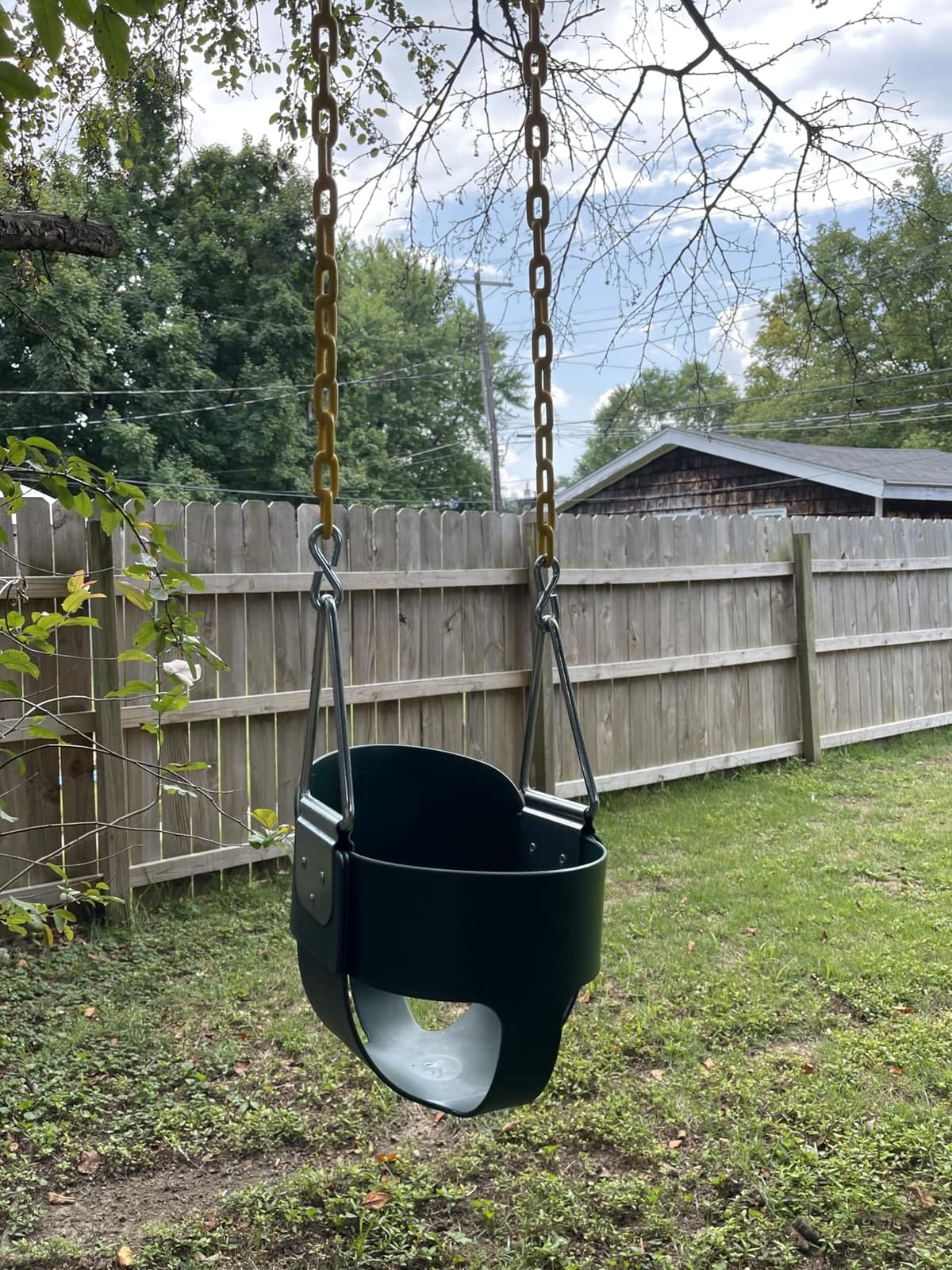 Eastern Jungle Gym Heavy-Duty High Back Full Bucket Toddler Swing, Green customer photo 2