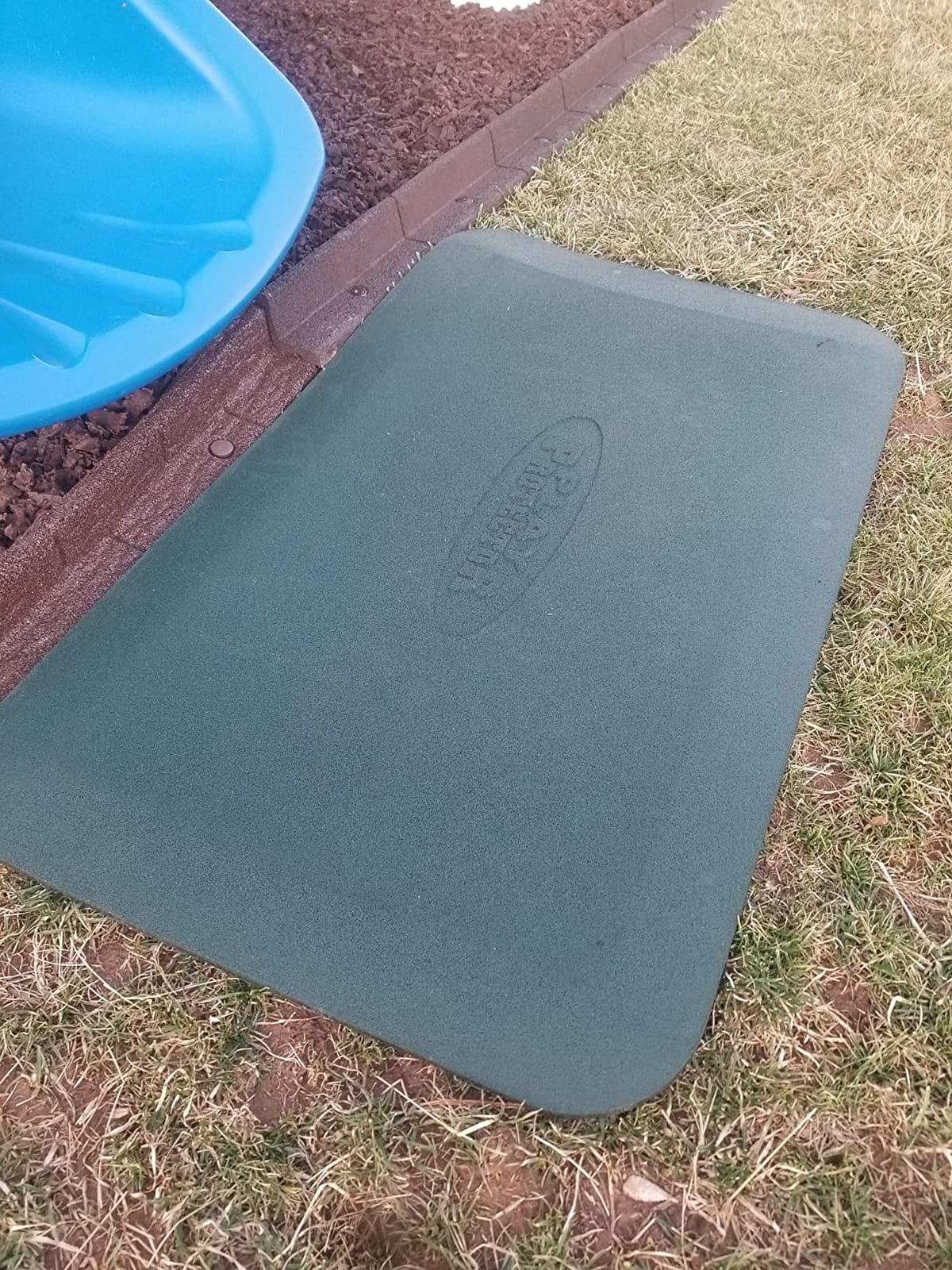 Gorilla Playsets 09-0012-PAIR-R Protective Rubber Mat For Swing Set of 2 Mats), Red customer photo 1