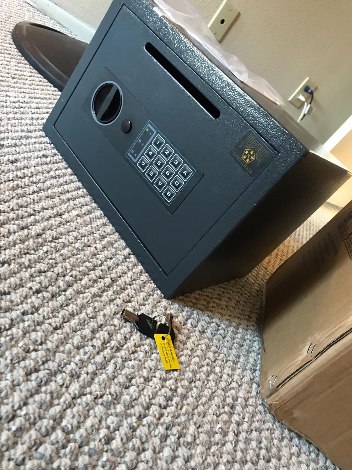 Drop Safe - Digital Compact Steel Money Security Box with Keypad - Deposit Cash Easily – For Home or Business by Paragon Safe - Black, .54 Cubic Feet customer photo 2