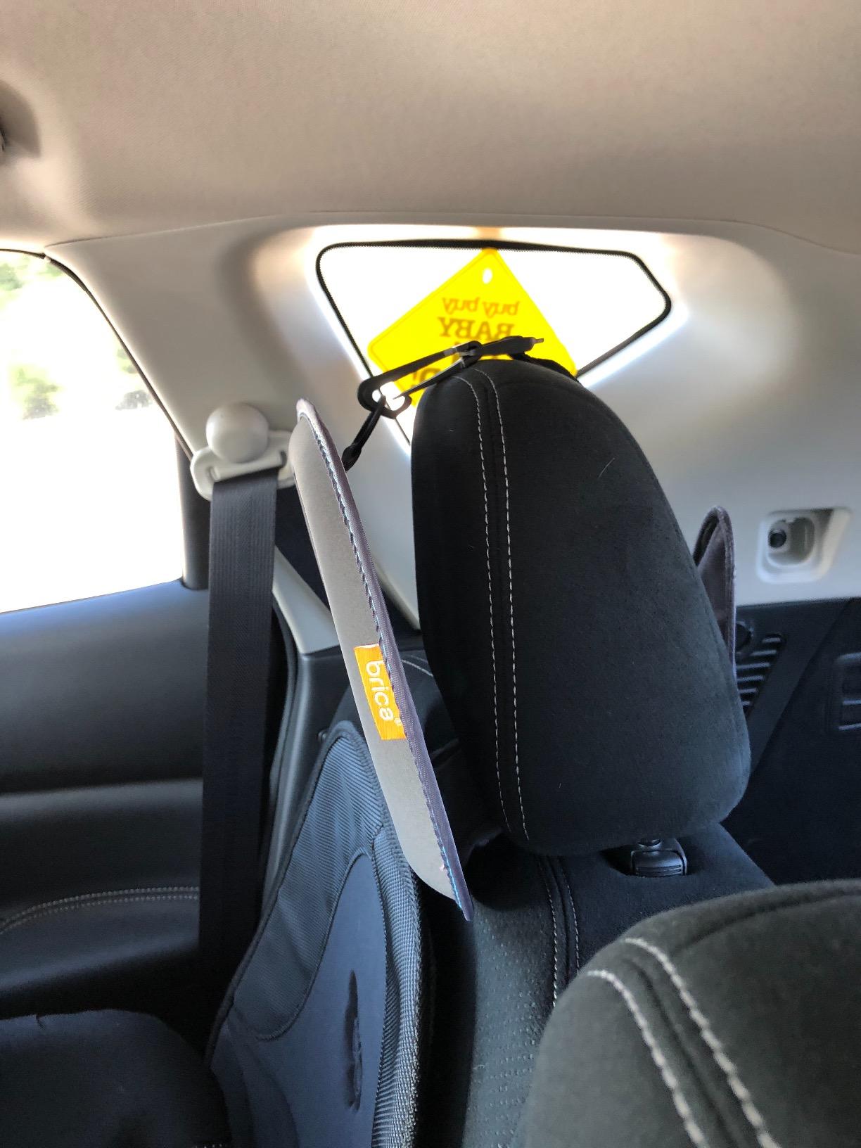 Munchkin Baby Car Mirror for Rear Facing Car Seats, Clear View Baby in-Sight Auto Mirror, Dark Grey customer photo 1