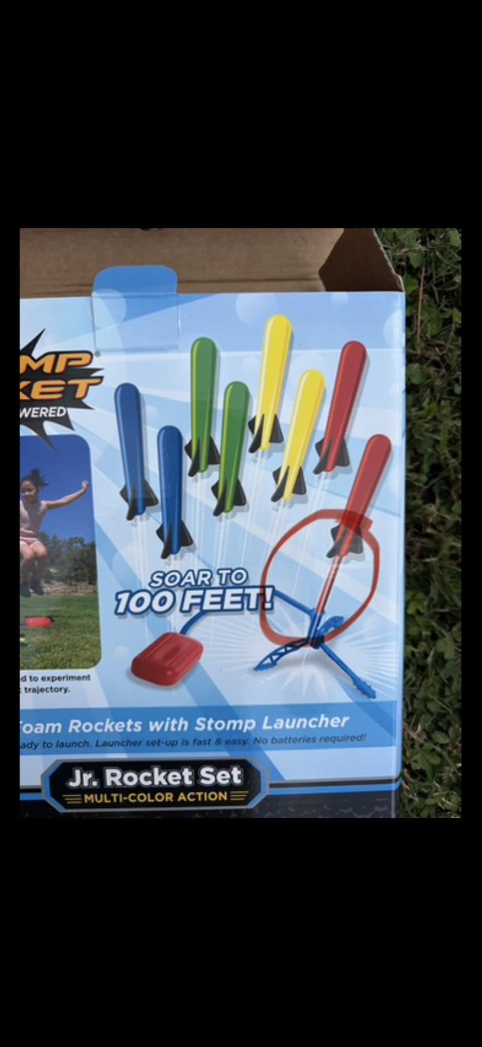 Stomp Rocket Jr Multi-Color Rocket Launcher for Kids, 8 Rockets customer photo 2