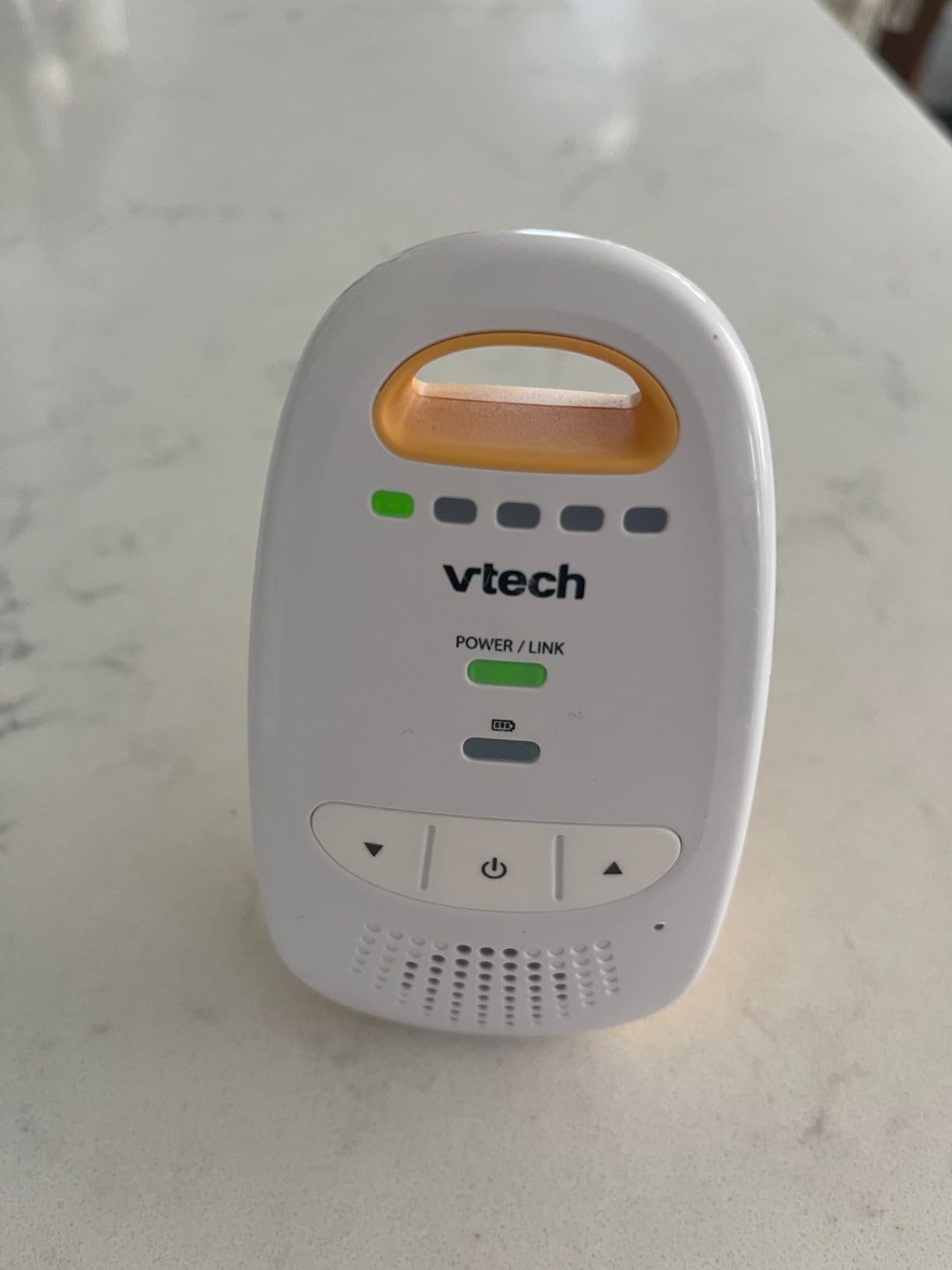 VTech Audio Baby Monitor — No Static DECT 6.0, No WiFi, Hack-Proof | 8Hr Battery, Belt Clip, 1000ft Range, 5-Level Sound Indicator | DM111 customer photo 1