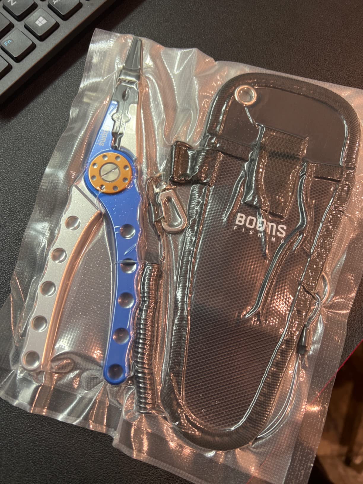 Booms Fishing X1 Aluminum Fishing Pliers Saltwater, Surf Fishing Tackle Kit, Fishing Multitool Hook Remover Braided Fishing Line Cutting and Split Ring with Coiled Lanyard and Sheath customer photo 2