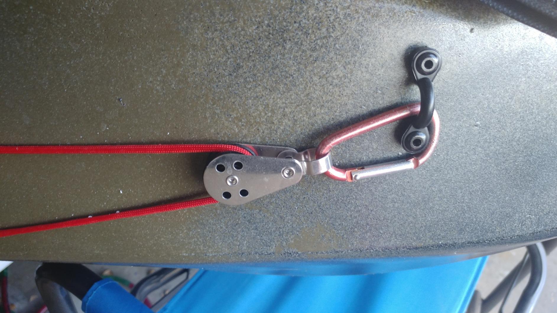 YYST Kayak Canoe Anchor Trolley Kit System Pulley Cleat Pad Eye Ring Rivets - NO Ropes customer photo 1
