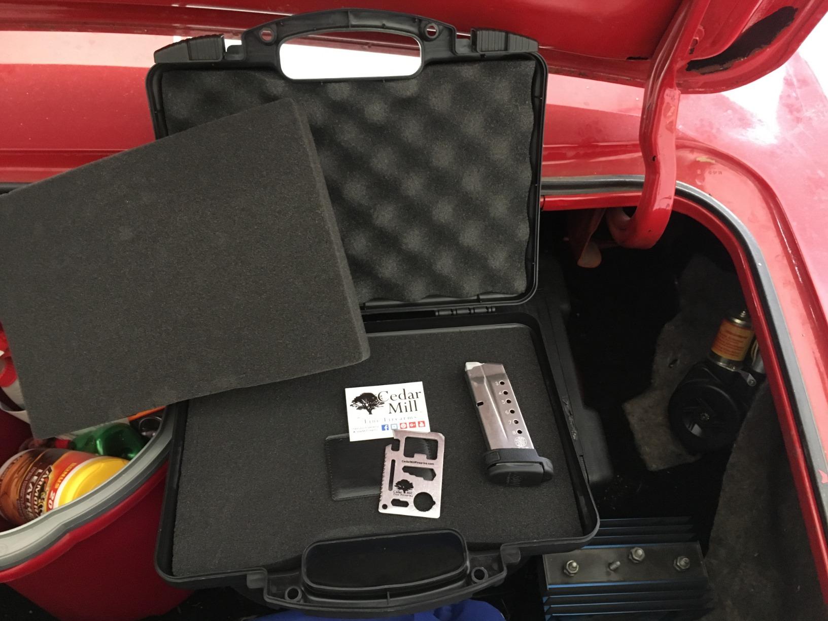 TSA Approved Pistol Range Case, Hard Lockable Handgun Revolver Gun Storage customer photo 1