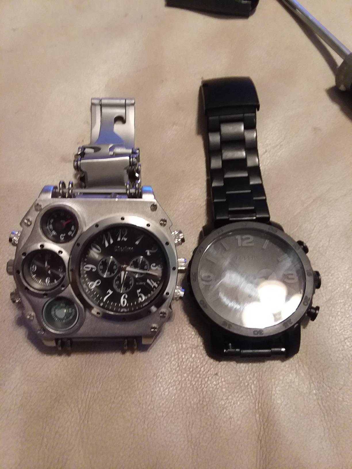 Avaner Men's Leather Wrist Watches: Oversized Big Face, Steampunk Retro customer photo 1