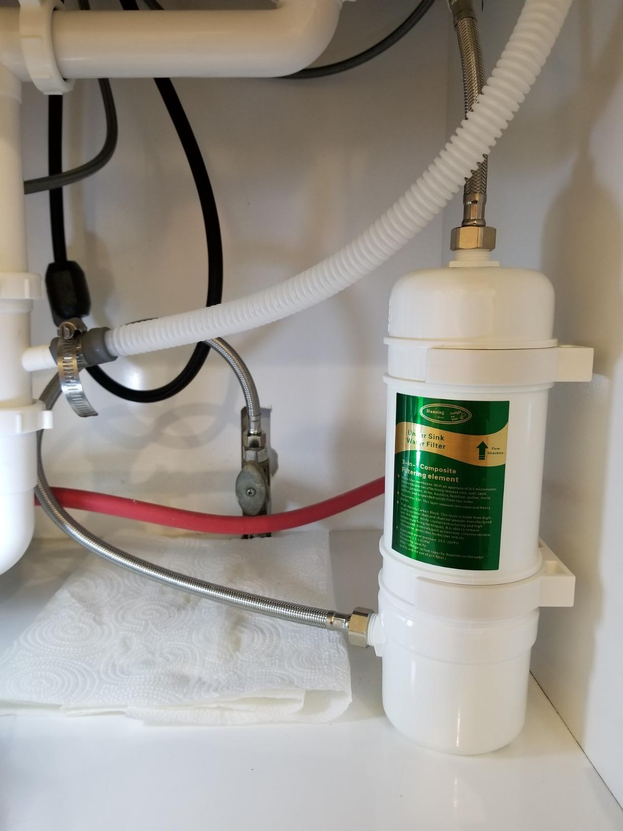 Full Flow Under Sink Water Filter, 13K Gallons Direct Connect Under Counter Drinking Water Filtration System, Removes Chlorine, Chloramine, Lead, Heavy Metals, Odors, Bad Tastes and More customer photo 2