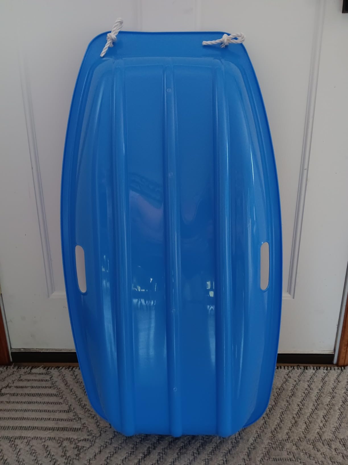 Slippery Racer Downhill Sprinter Flexible Kids Toddler Plastic Cold-Resistant Toboggan Snow Sled with Pull Rope and Handles -35 Inch customer photo 1