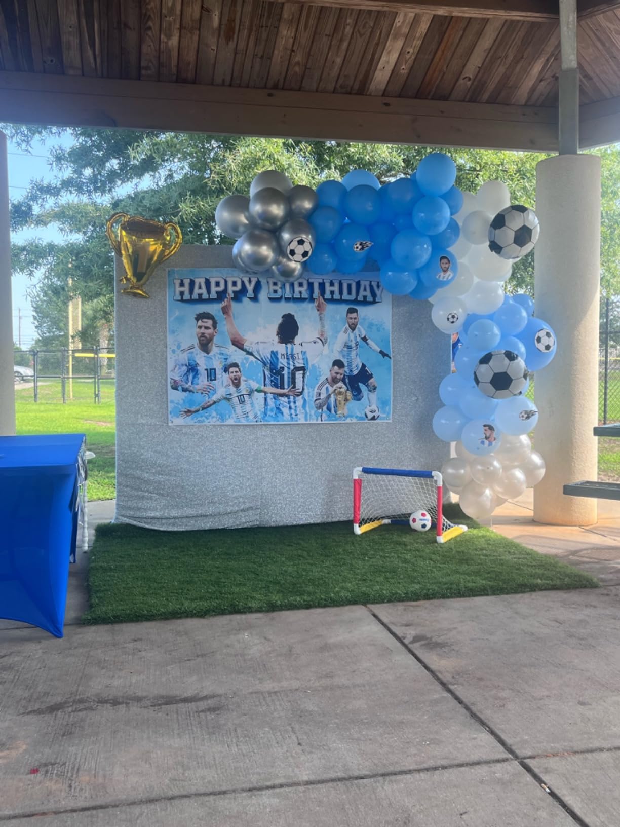 Franklin Sports Kids Soccer Goal with Ball & Pump - 24 X 16 customer photo 2