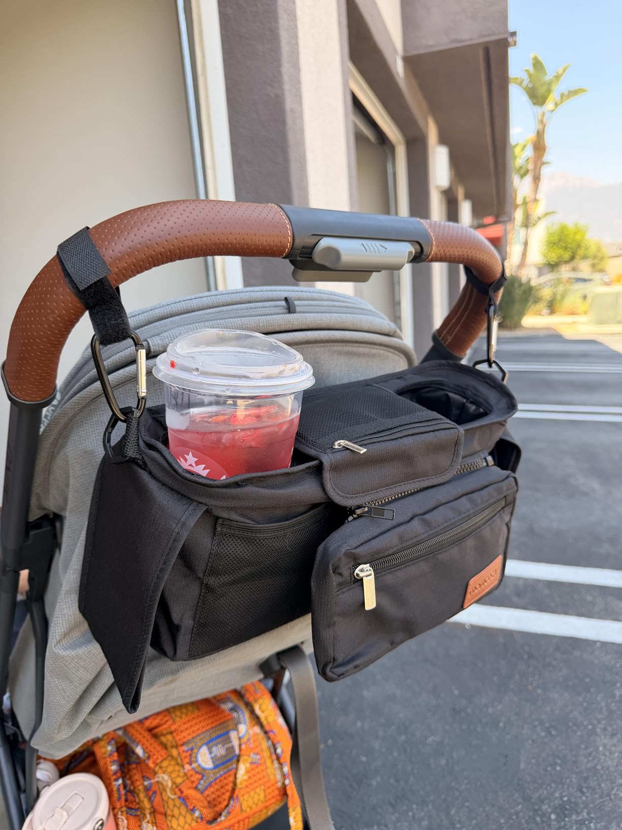 Momcozy Universal Stroller Organizer with Insulated Cup Holder customer photo 1
