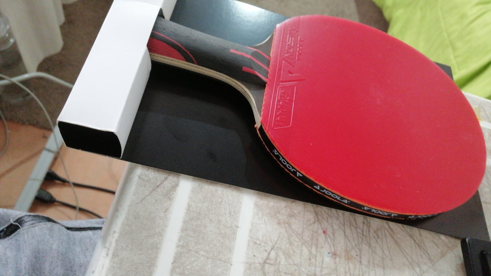 JOOLA Infinity Overdrive - Professional Performance Ping Pong Paddle with Carbon Technology - Black Rubber on Both Sides - Competition Table Tennis Racket for Advanced Training - Extreme Speed customer photo 1