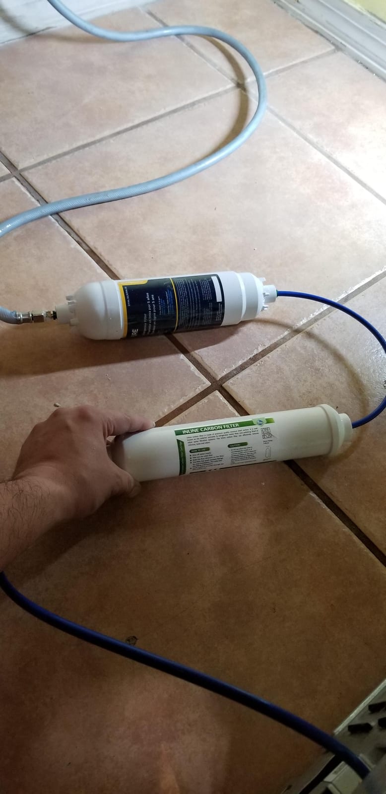 Membrane Solutions T33 Inline Post Carbon Water Filter 1/4