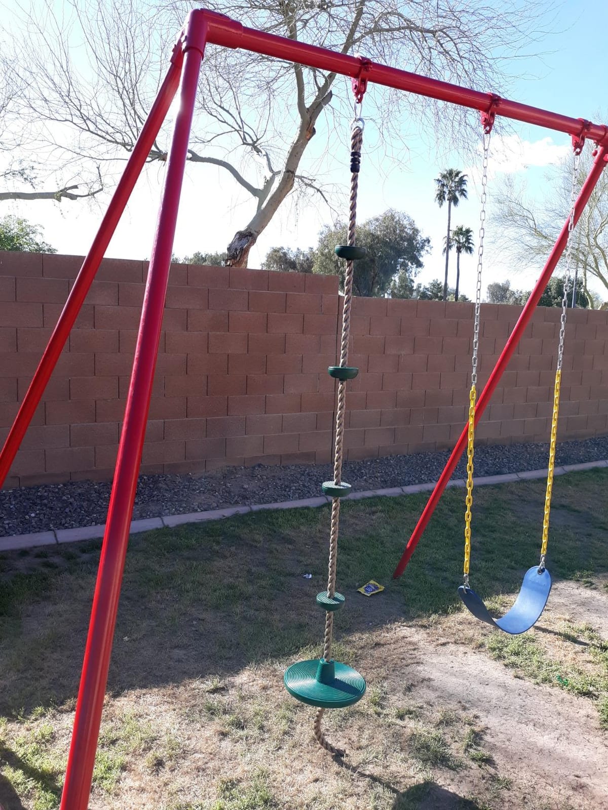 Tree Swing for Kids Rope Swing for Tree Climbing Rope for Kids-Green customer photo 1