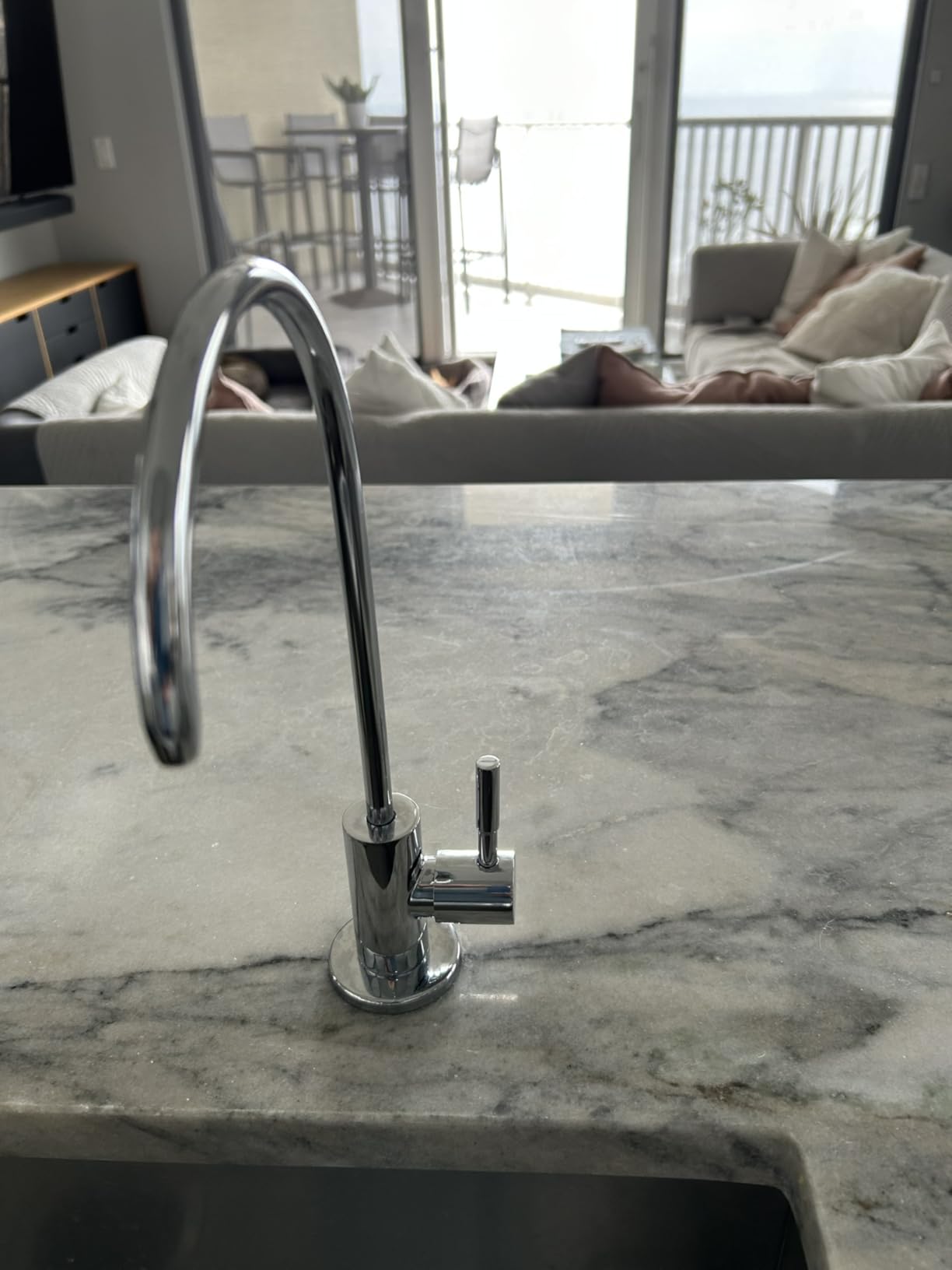KES Drinking Water Faucet, Water Filter Reverse Osmosis Faucet for Kitchen Sink RO Faucets for Reverse Osmosis Systems 18/8 Stainless Steel Brushed Finish, Z504CLFF18-BS customer photo 1
