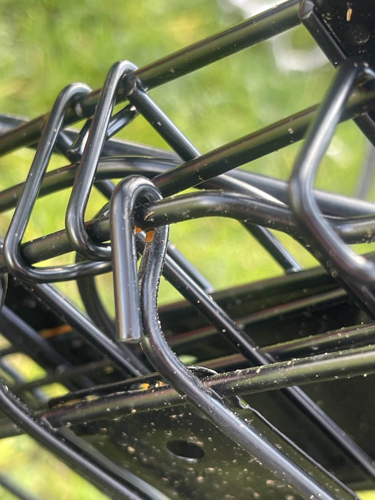 Folding Bike Front Basket Bicycle Wire Basket with Handles Easy Installation on Front Handlebar customer photo 2