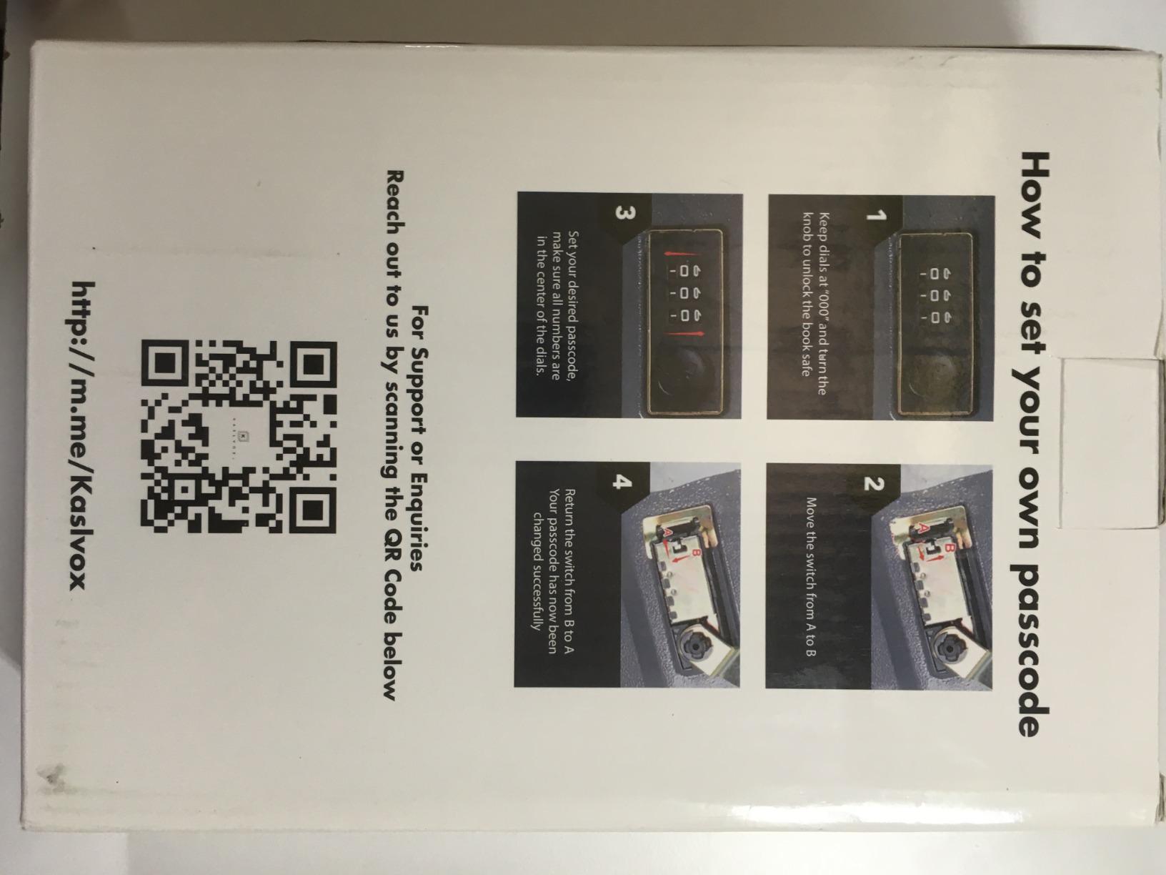 KASLVOX Constitution Book Safe (Large, Combination Lock) customer photo 2