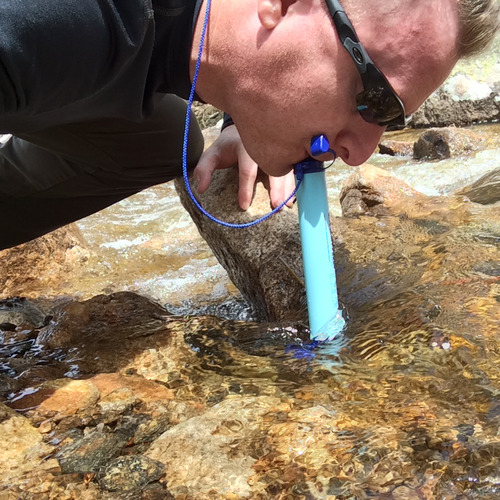 LifeStraw Personal Water Filter for Hiking, Camping, Travel, and Emergency Preparedness, 5 Pack, Blue customer photo 1
