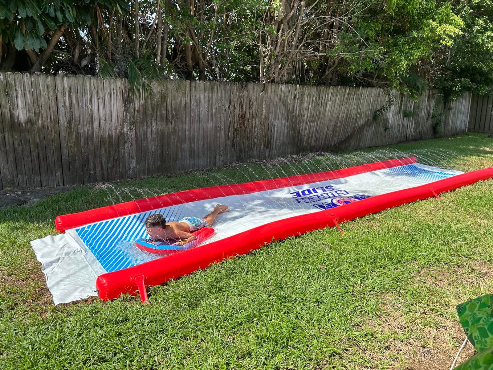 Wow Sports Super Inflatable Lawn Water Slide - 25 ft - Zigzag Sprinklers customer photo 1