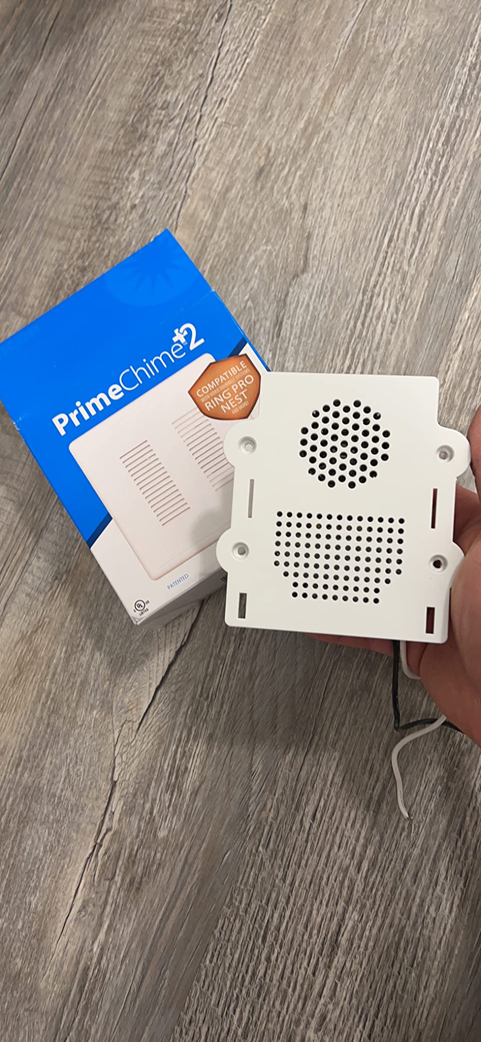 PrimeChime Plus 2 Electric Doorbell Kit - Doorbells for Home - Includes Selectable Ring Chimes - Basic Button, White - NICOR Lighting customer photo 1