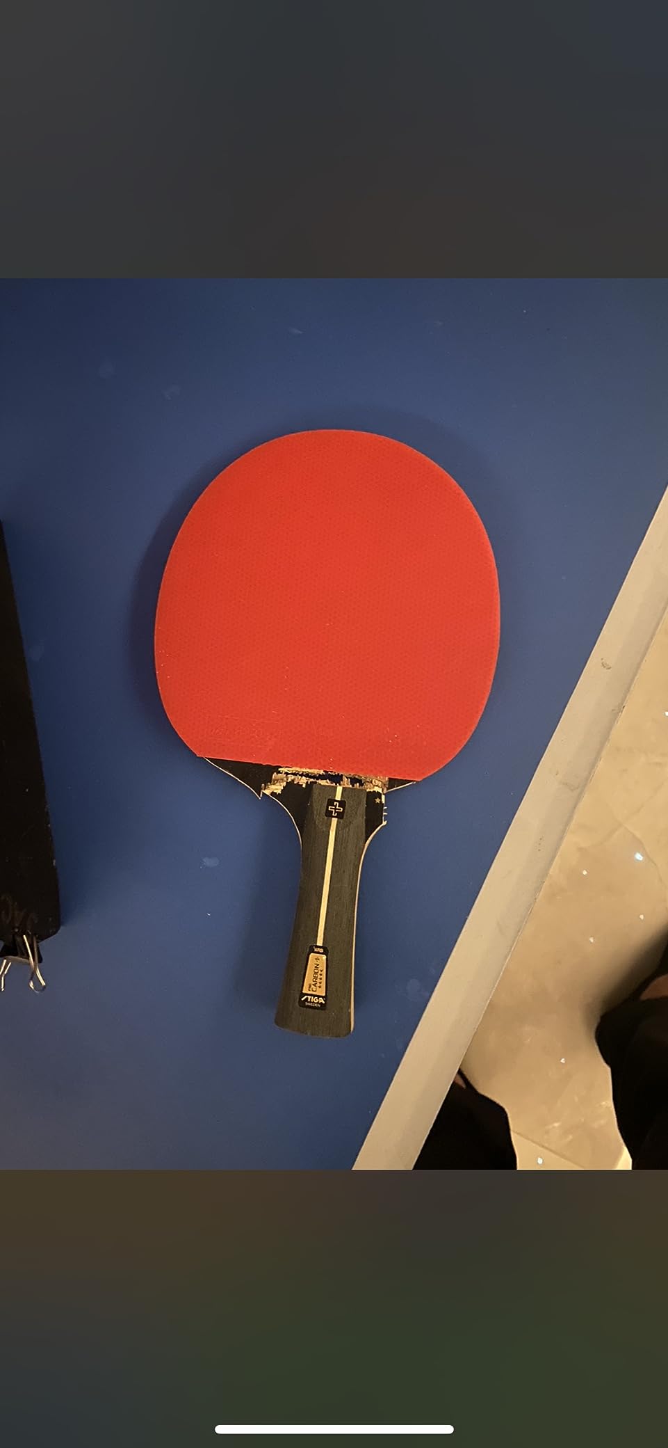 STIGA Pro Carbon + Table Tennis Bat for Advanced Offensive Competitive Players - ITTF Approved, Touch Carbon Technology - Enhanced Speed, Control and Comfort – Black/Red customer photo 1