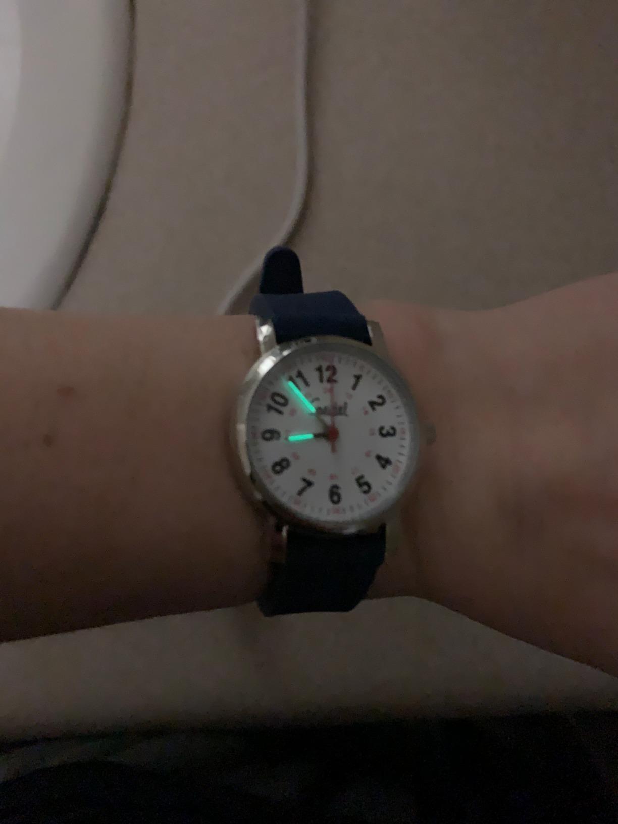 Speidel Scrub Petite Watch Made for Doctors, Nurses, EMT, Surgeons and Students w/Red Second Hand in Scrub Matching Colors customer photo 1