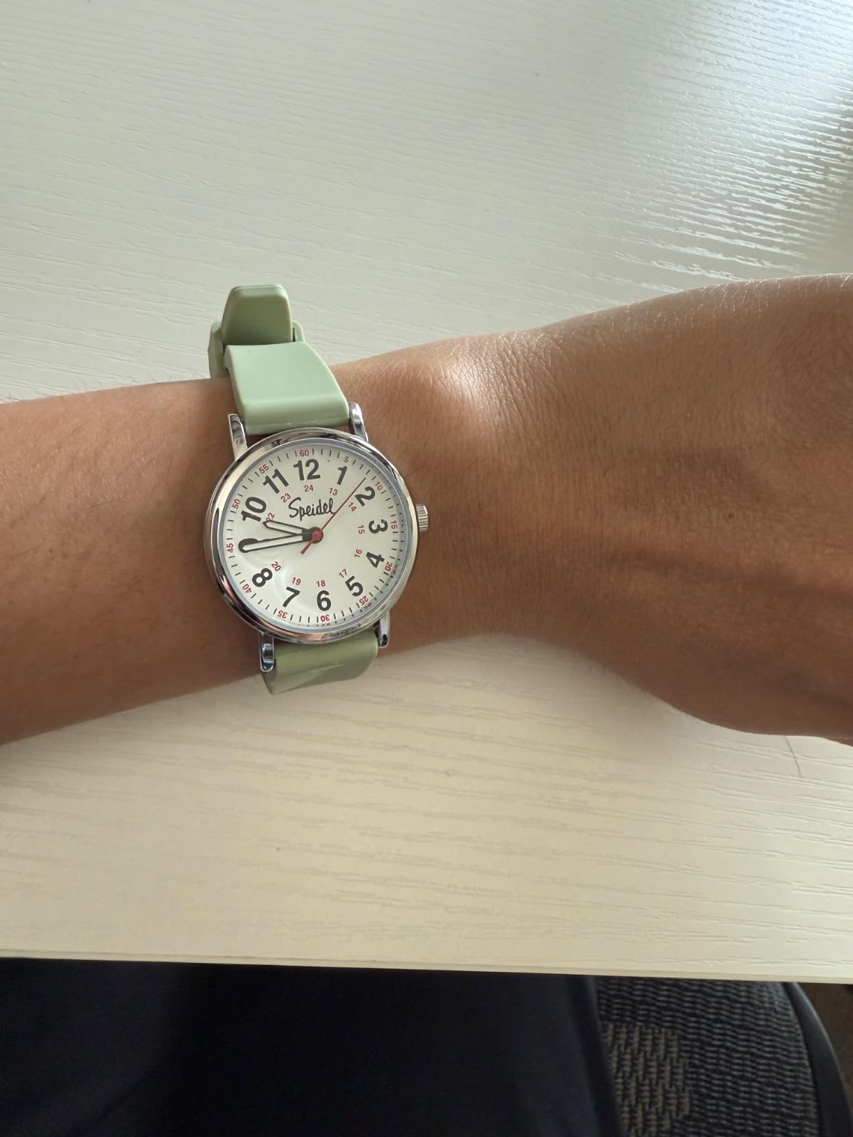 Speidel Scrub Petite Watch Made for Doctors, Nurses, EMT, Surgeons and Students w/Red Second Hand in Scrub Matching Colors customer photo 2