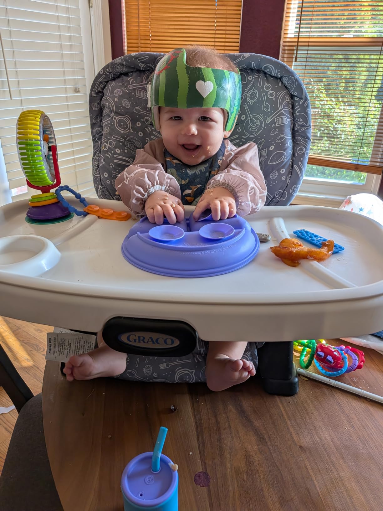 WeeSprout Suction Plates for Babies & Toddlers - 100% Silicone, Dinnerware Stays Put, Divided Design for Picky Eaters, Microwave & Dishwasher Friendly, 3 Pack customer photo 2