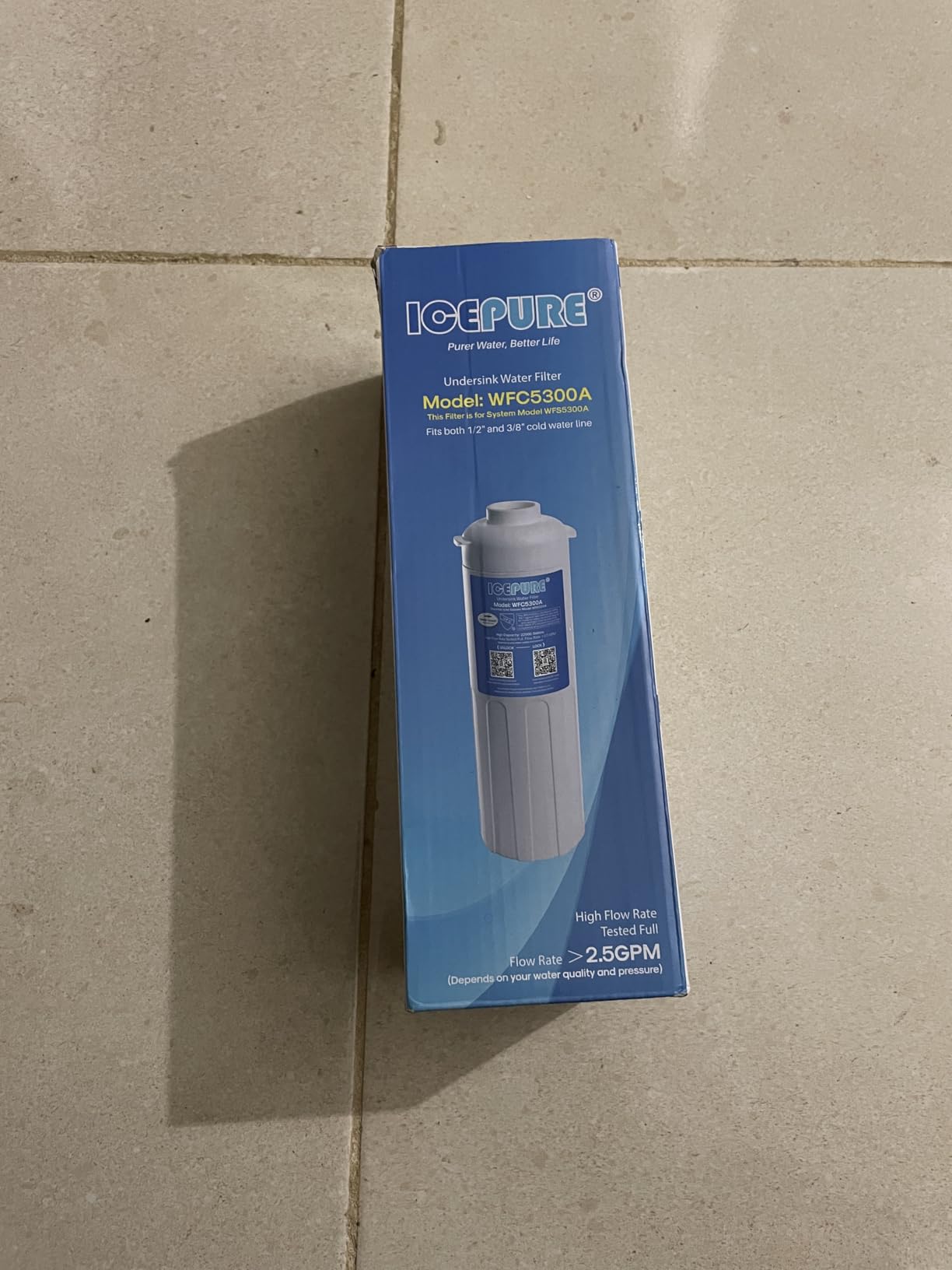 ICEPURE WFC5300A Under Sink Water Filter system, 3 Years or 22000 Gallons Ultra High Life, Replacement for ICEPURE WFS5300A Under Sink Water Filtration System, Removes Heavy Metals,Chlorine customer photo 1