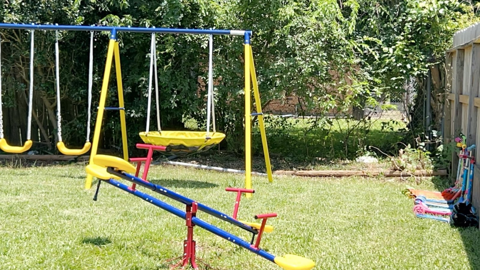 Outsunny Kids Seesaw Swivel Teeter Totter with 360° Spinning, 4-Seat customer photo 2