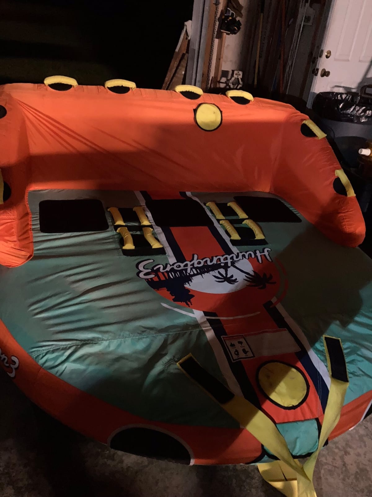 Swonder 3 Person Towable Tubes for Boating, Water Tubes for Boats to Pull, Heavy-Duty Front & Back Tow Points Inflatable Boat Tube with Stronger 840D Nylon Cover customer photo 2